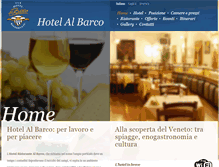 Tablet Screenshot of hotelalbarco.it